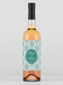 Etiquetas adhesiva botella damasco