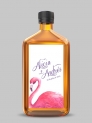 Etiquetas adhesiva botella flamencos