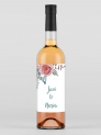 Etiquetas adhesiva botella romantic
