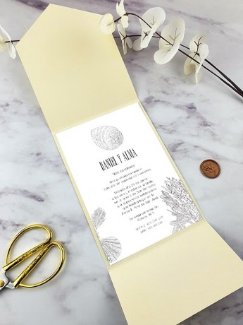 Invitación boda carpeta de...