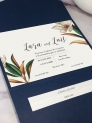 Invitación carpeta con solapas magnolia