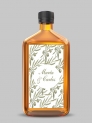 Etiquetas adhesiva botella olivo