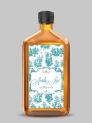 Etiquetas adhesiva botella toile jouy