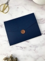 Invitación carpeta con solapas azulejos