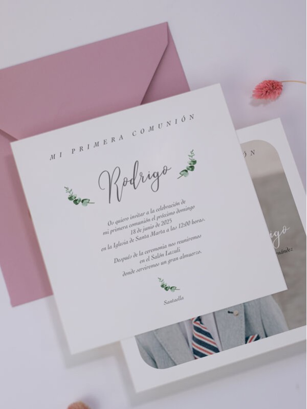 Recordatorio comunión marco