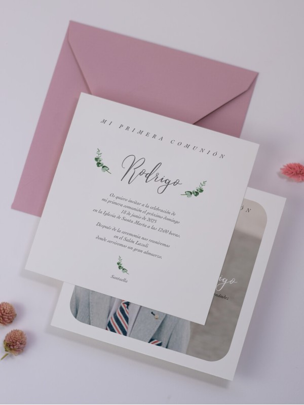 Recordatorio comunión marco