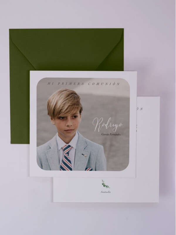 Recordatorio comunión marco