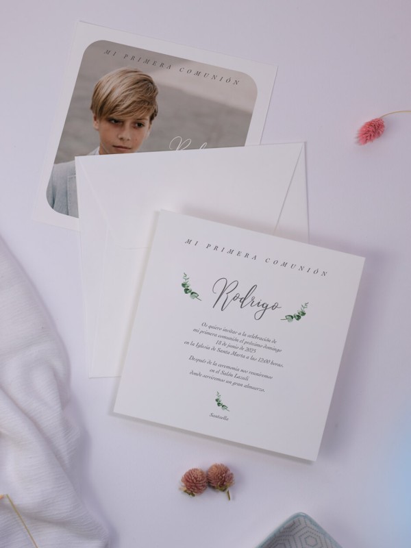 Recordatorio comunión marco