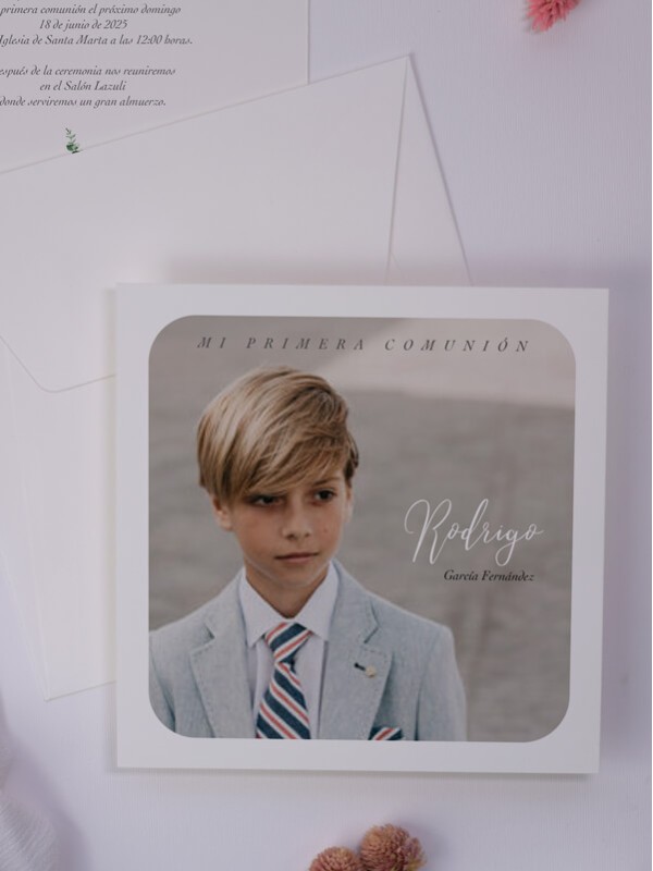 Recordatorio comunión marco