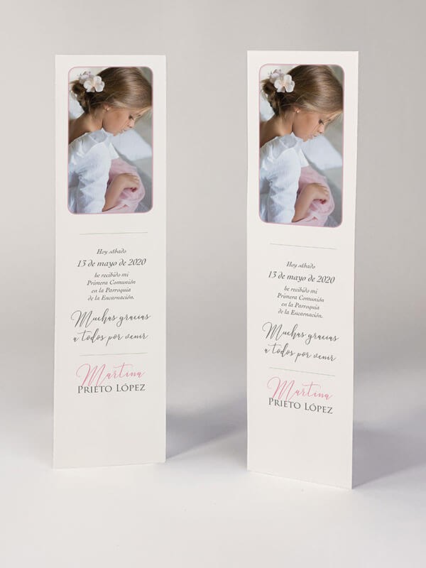 Marcapáginas comunión martina