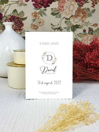 Estampa comunión David