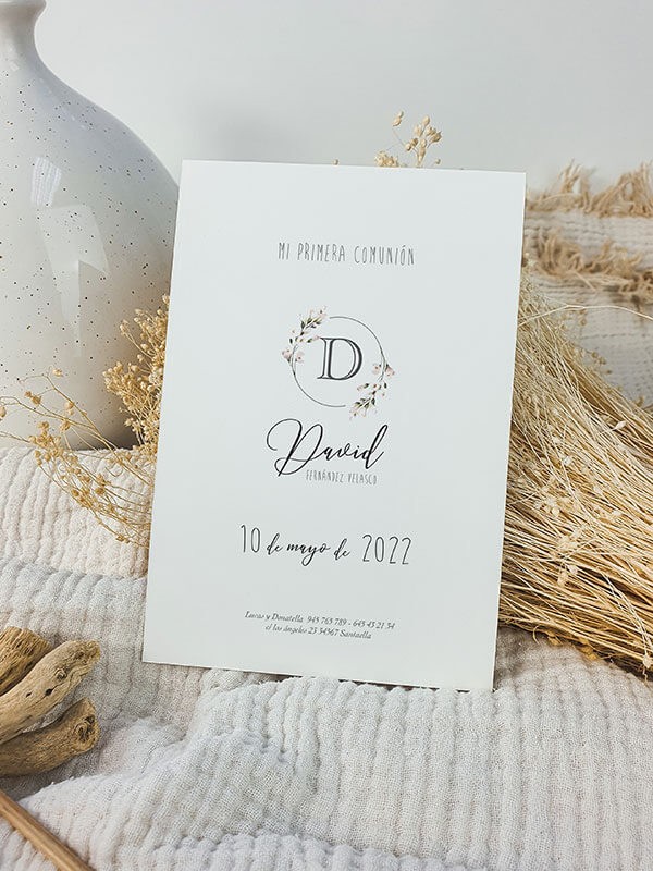 Estampa comunión David