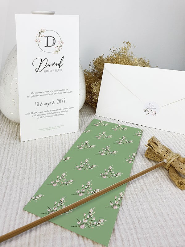 Recordatorio comunión americano David