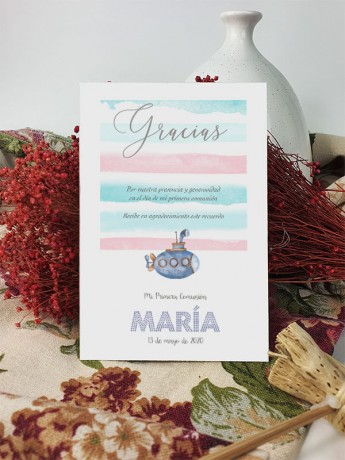 Agradecimiento comunión...