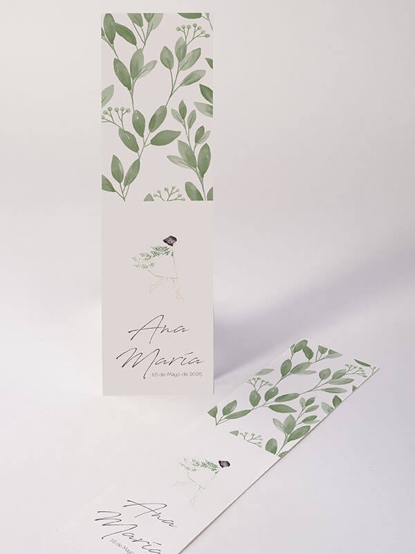 Marcapáginas comunión muñeca