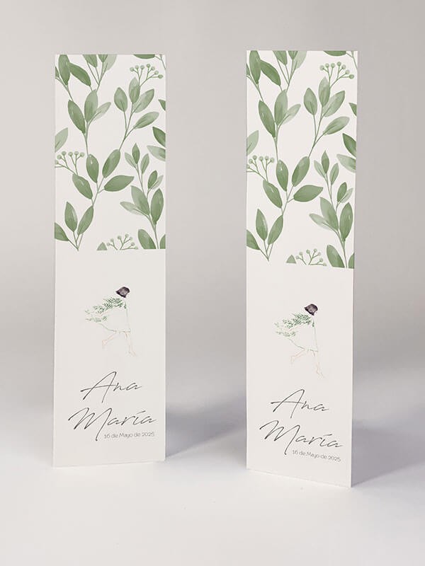 Marcapáginas comunión muñeca