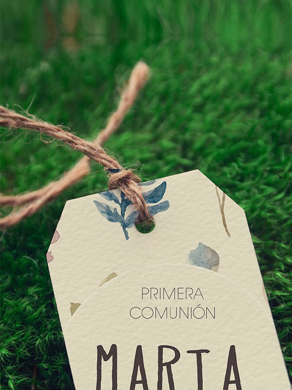 Etiquetas comunión Marta