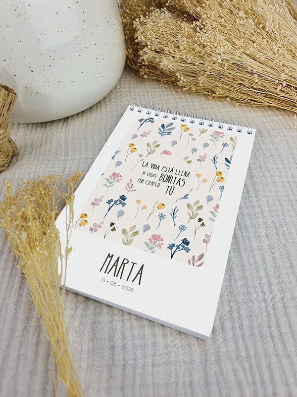 Bloc notas comunión Marta