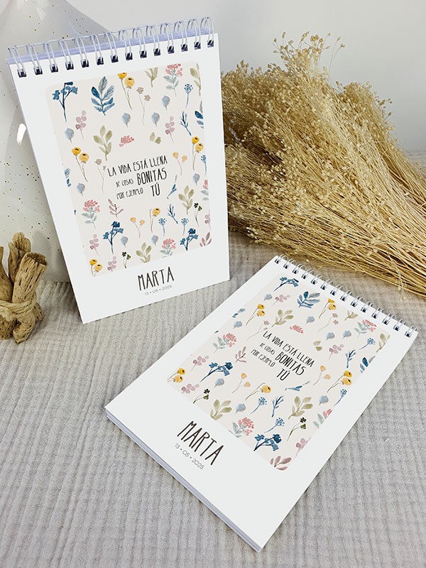 Bloc notas comunión Marta