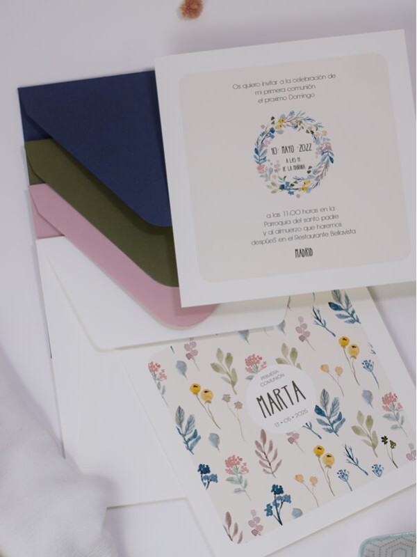 Recordatorio comunión Marta