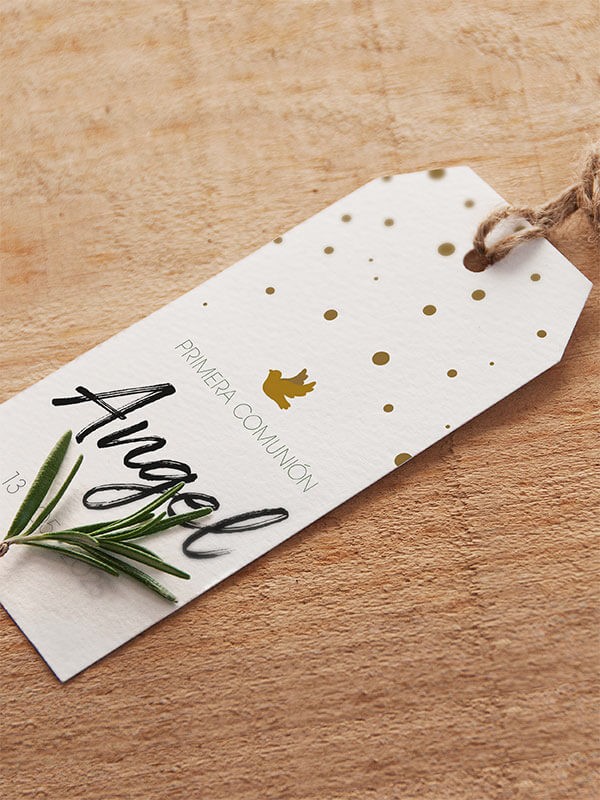 Etiquetas comunión Smile