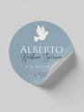 Pegatinas comunión Alberto