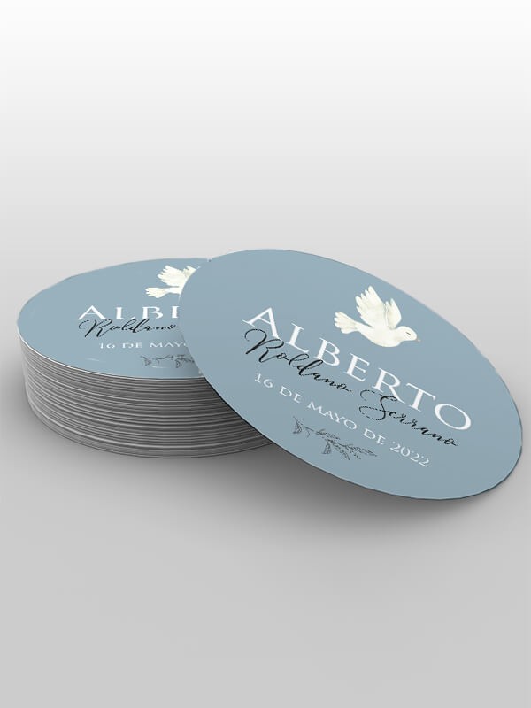 Pegatinas comunión Alberto