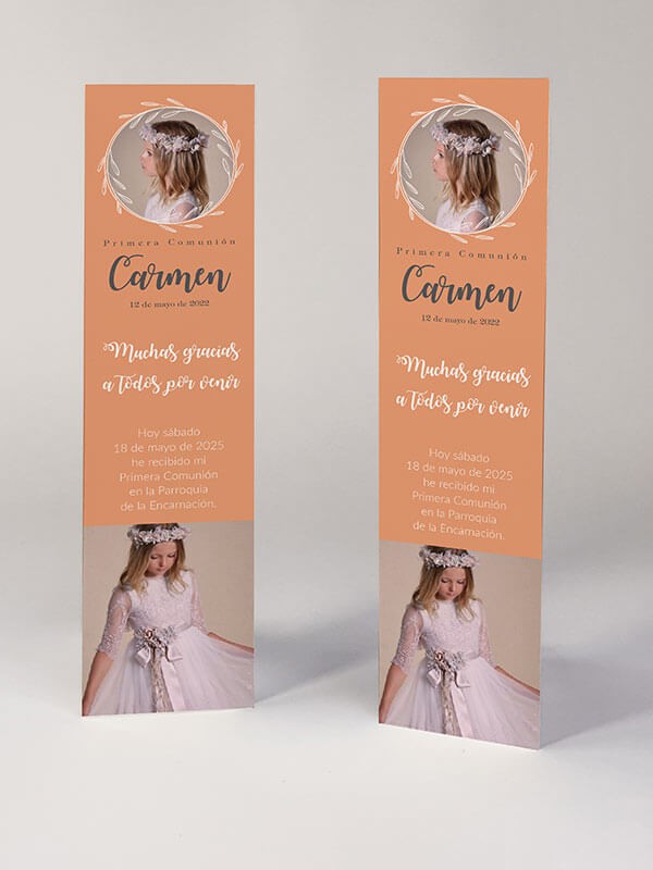 Marcapáginas comunión Carmen