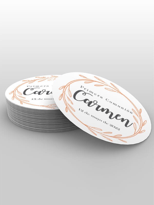 Pegatinas comunión Carmen