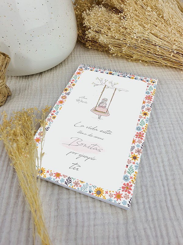 Bloc notas comunión Columpio