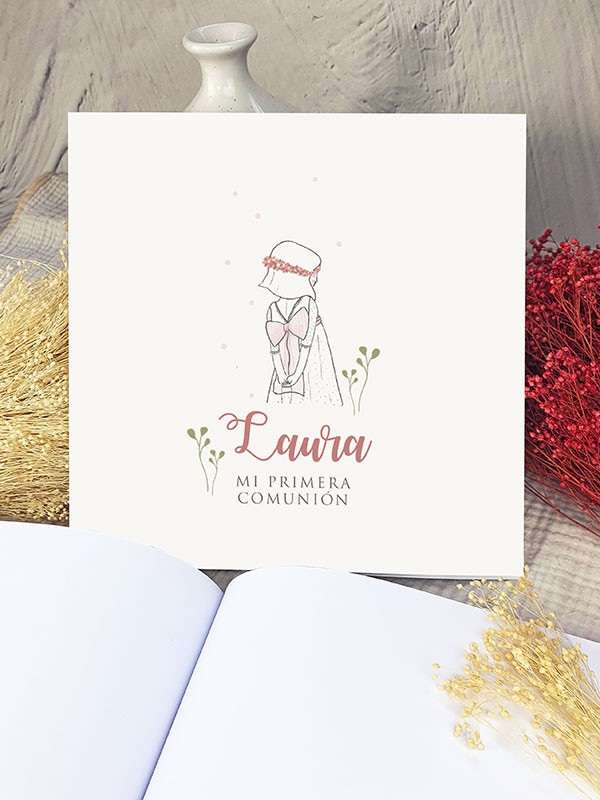 Libro firmas comunión Niña