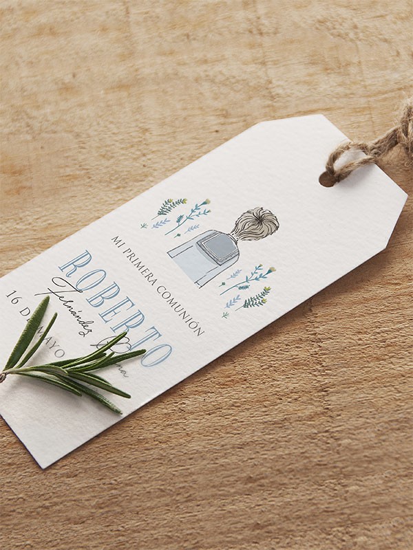 Etiquetas comunión niño