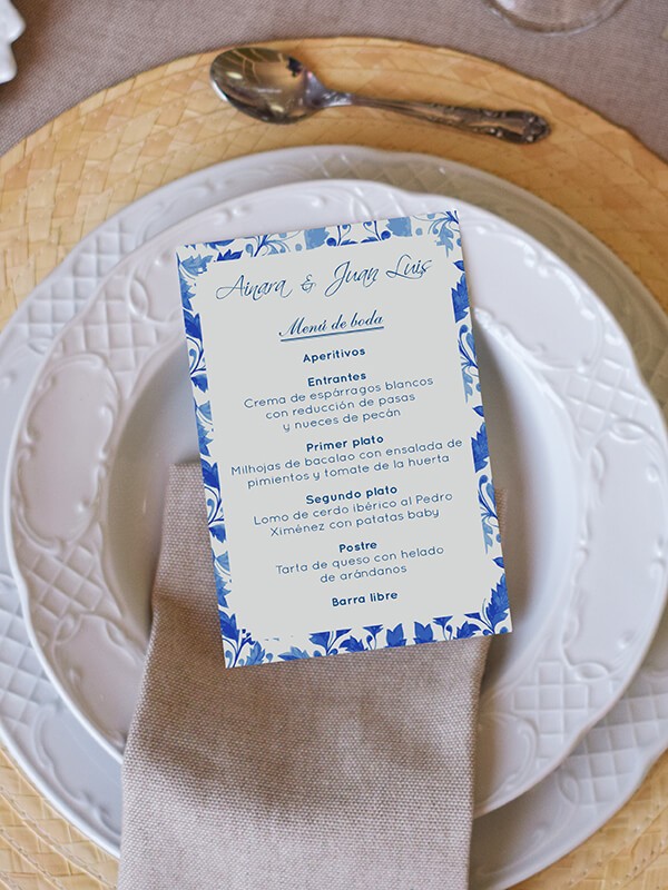 Menú boda valentina