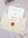 Invitación tarjetón colibrí