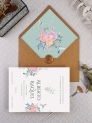 Invitación tarjetón colibrí