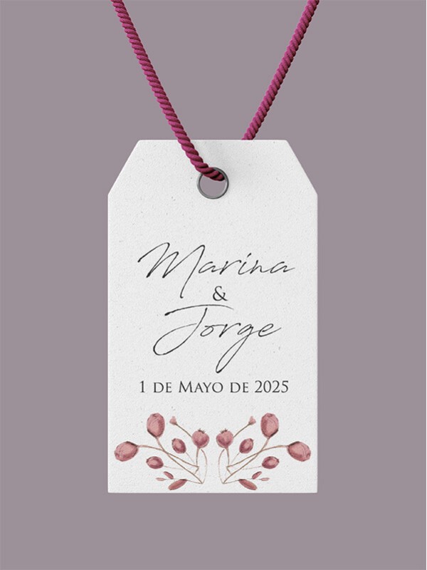 Etiquetas flores