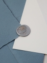 Invitación boda superpuesta transparente.