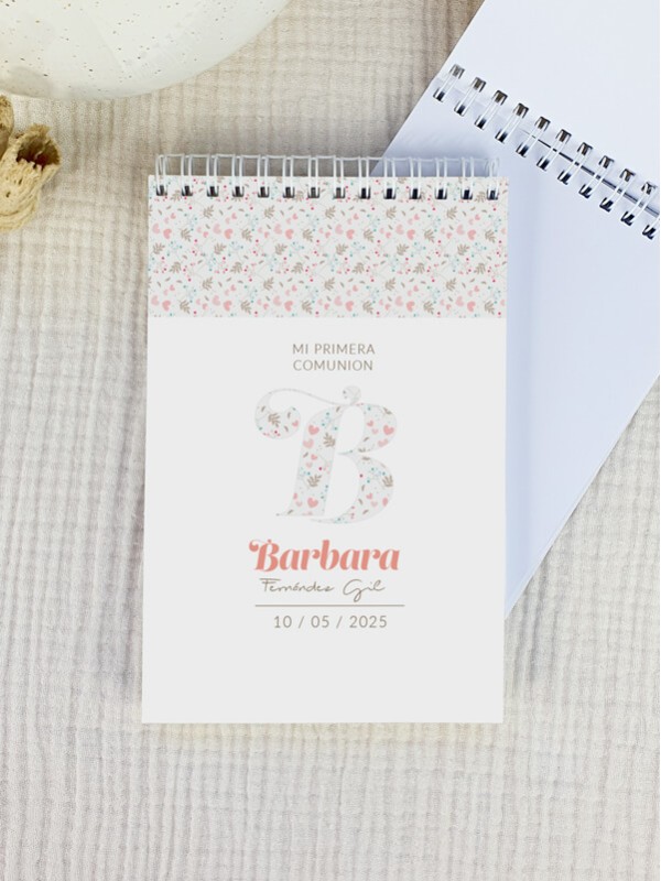 Blog notas comunión Iniciales Niña
