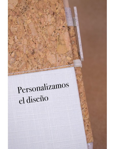 Cuaderno notas corcho regalo bodas