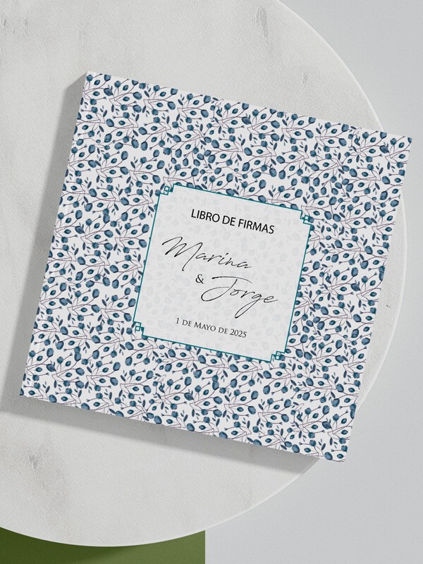 Libro firmas flores