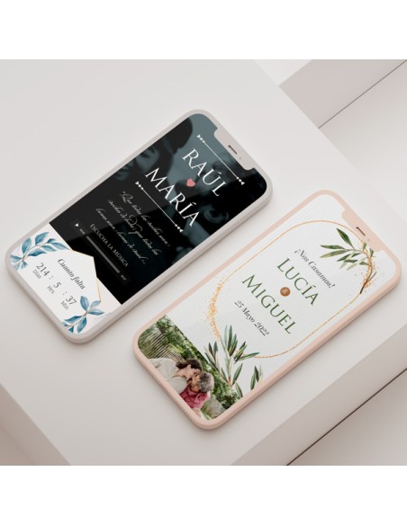 Pack Invitaciones Papel y Digital 75