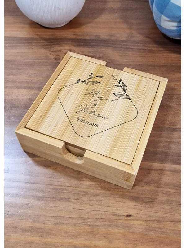 Posavasos regalo boda