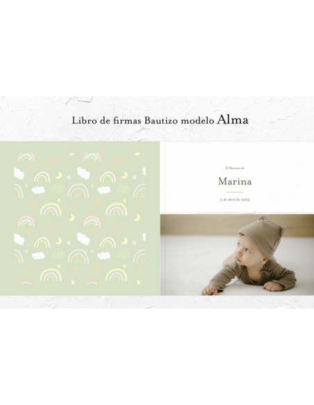 Libro firmas Bautizo Alma