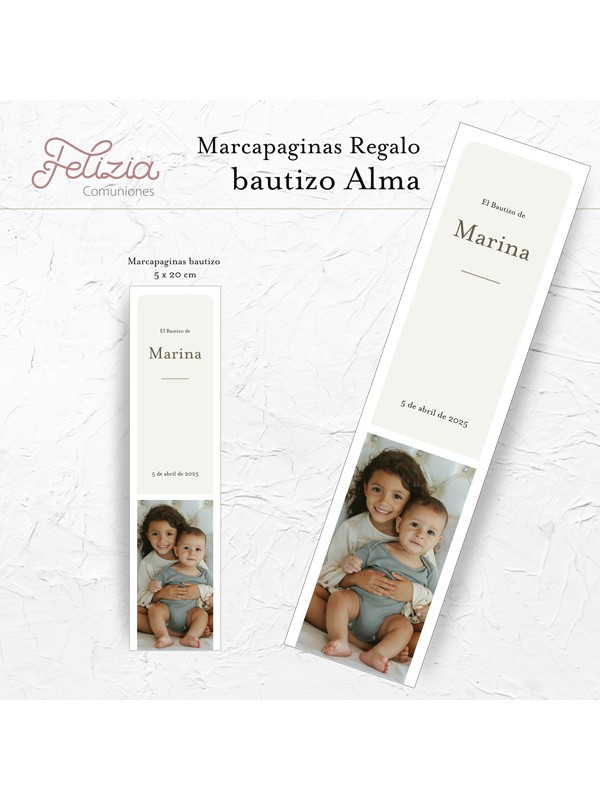 Marcapáginas Bautizo Alma