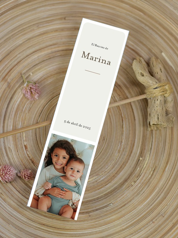 Marcapáginas Bautizo Alma
