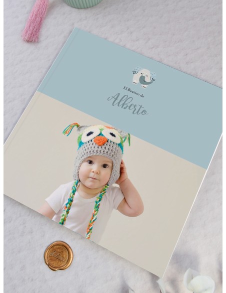 Libro firmas Bautizo Elefante