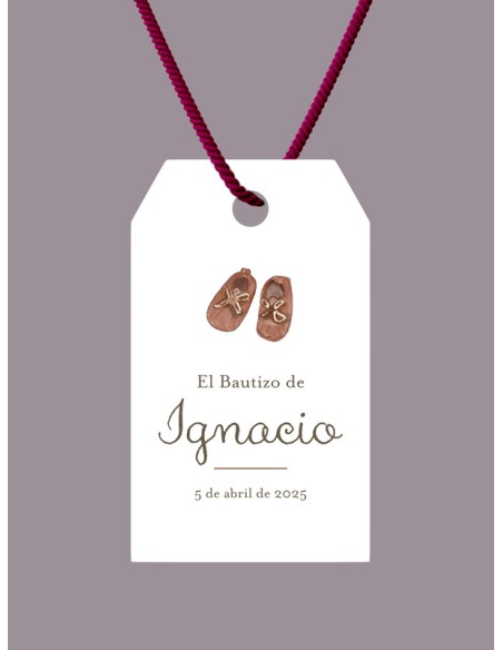 Etiquetas bautizo Traje niño