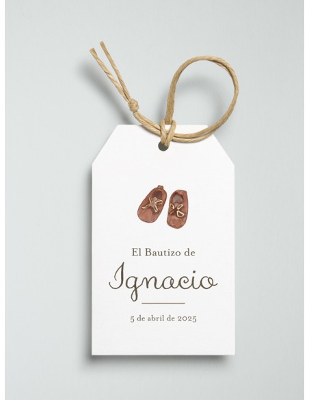 Etiquetas bautizo Traje niño