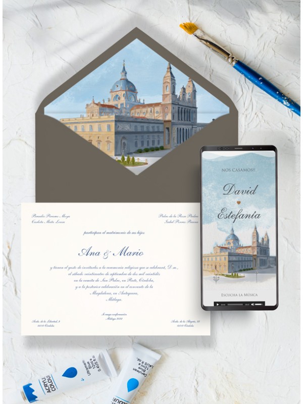 Pack Invitaciones Papel y Digital 75