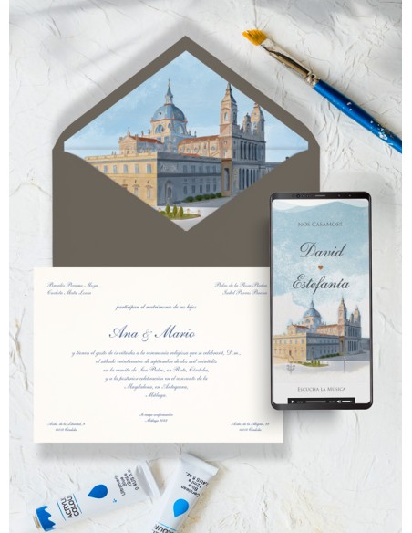 Pack Invitaciones Papel y Digital 75